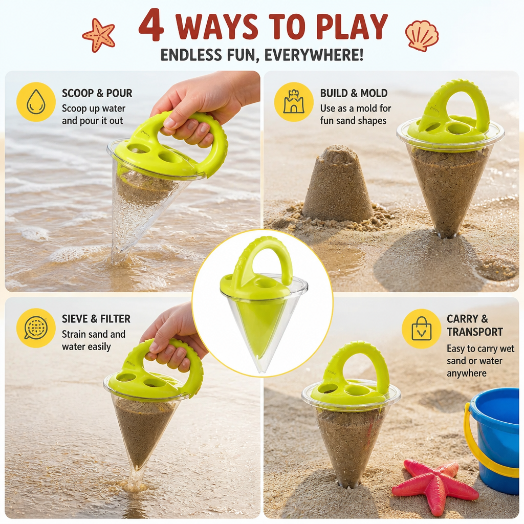 Kids Beach Sand Funnel Toy