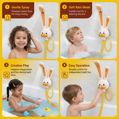 Baby Shower Toy with Bunny Design and Carrot Spray Head