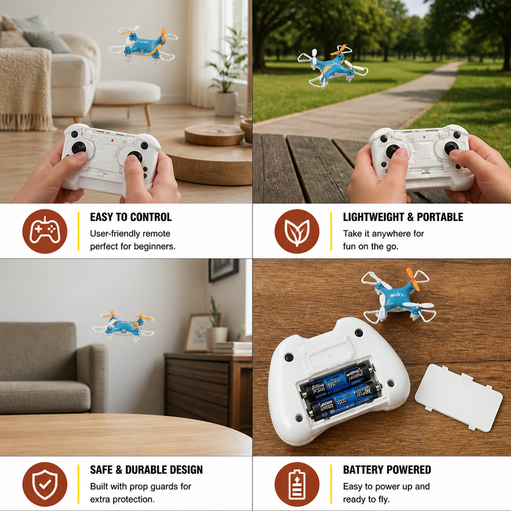 Mini Drone – RC Stunt Flyer for Kids