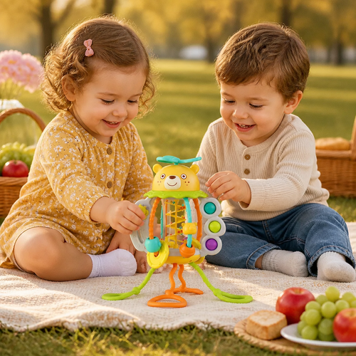 Pull-Along Baby Rattle – Cute Educational Toy for Early Development