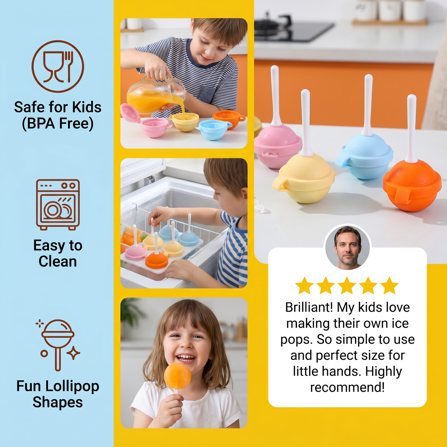 Lollipop Ice Pop Mould