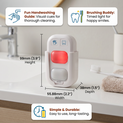 Mini LED Timer for Kids – Fun Support for Handwashing & Brushing Teeth