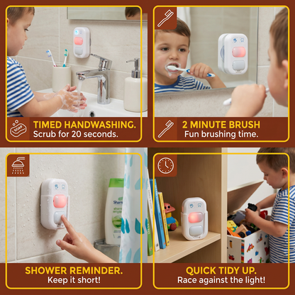 Mini LED Timer for Kids – Fun Support for Handwashing & Brushing Teeth