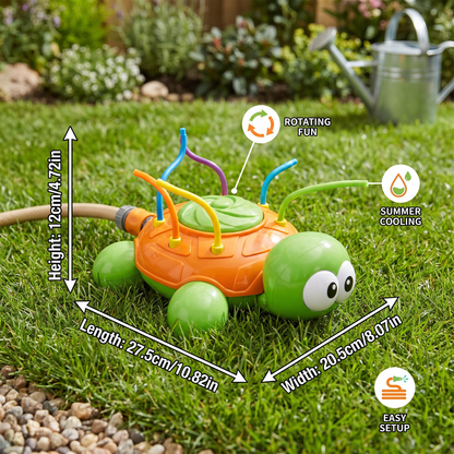 Turtle Water Sprinkler – Rotating Garden Fun for Kids on Hot Summer Days