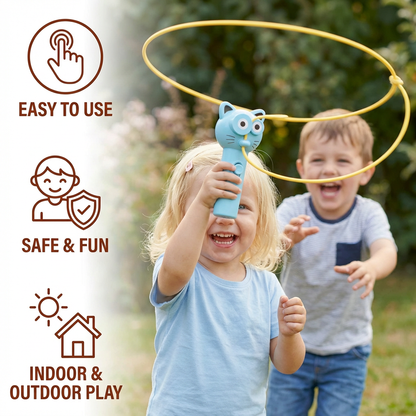 Cat-Themed Lasso Toy for Kids – Spinning Rope Launcher Fun