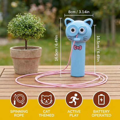 Cat-Themed Lasso Toy for Kids – Spinning Rope Launcher Fun