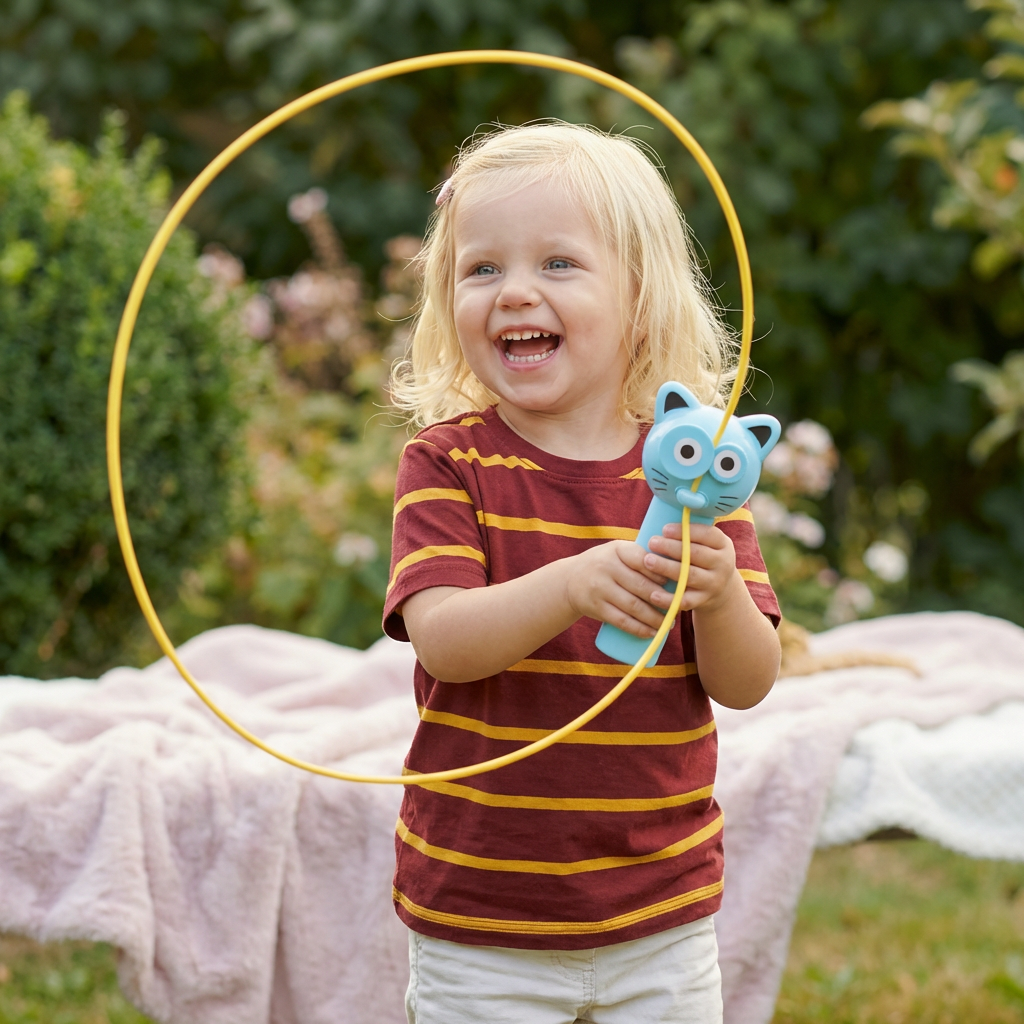 Cat-Themed Lasso Toy for Kids – Spinning Rope Launcher Fun