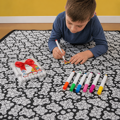 DIY Colouring Blanket for the whole family