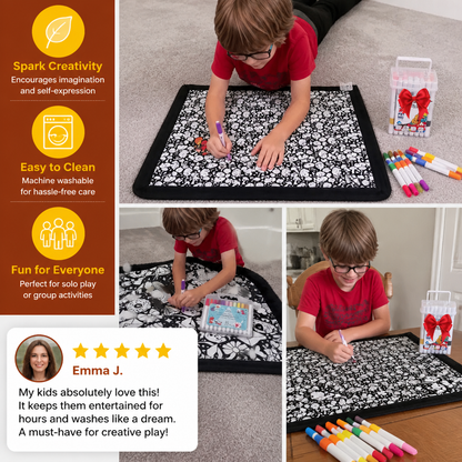 DIY Colouring Blanket for the whole family