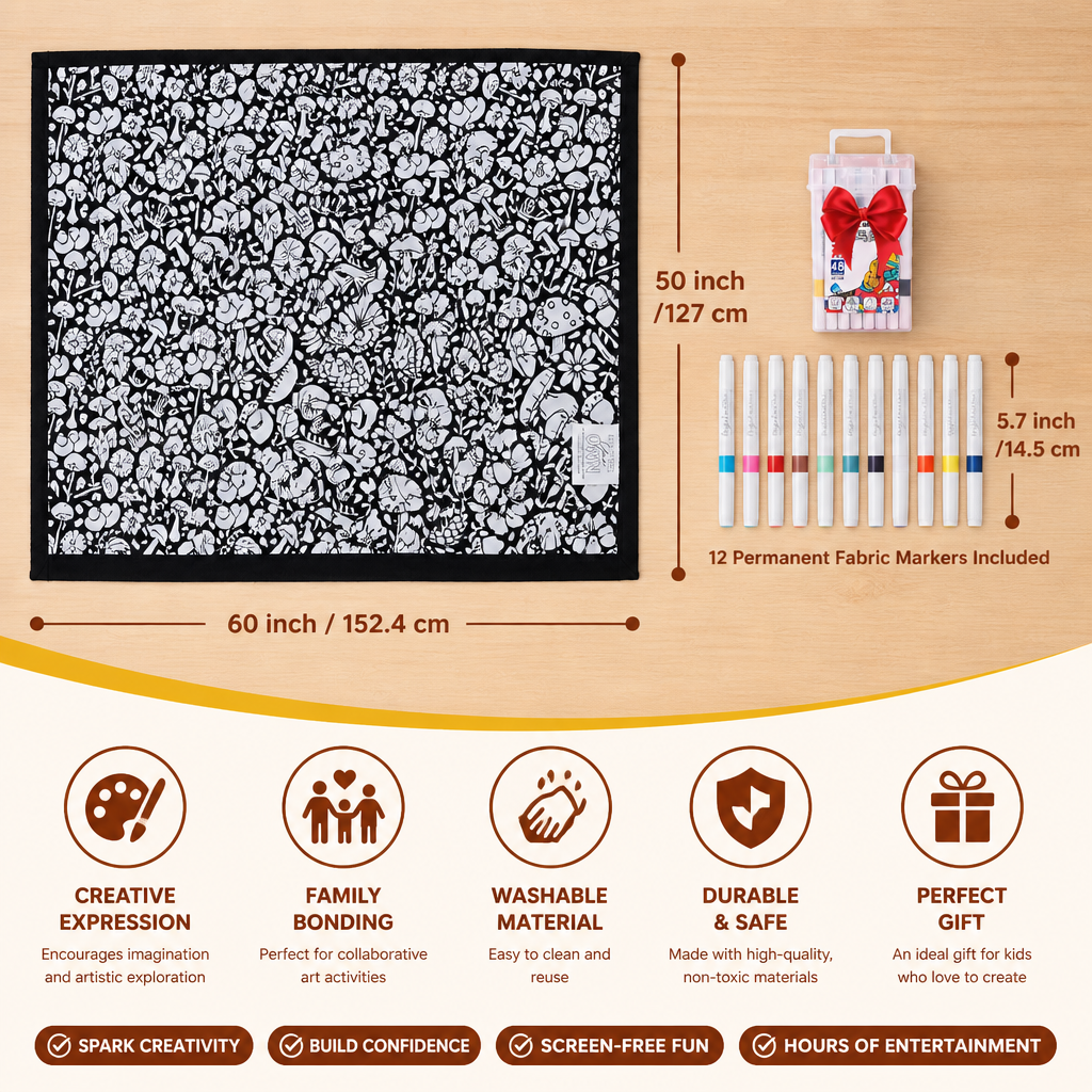 DIY Colouring Blanket for the whole family