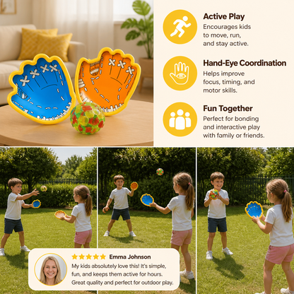 Suction Cup Ball Racket Game Set for Kids