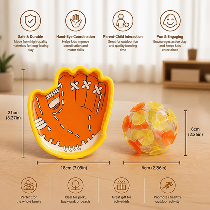 Suction Cup Ball Racket Game Set for Kids