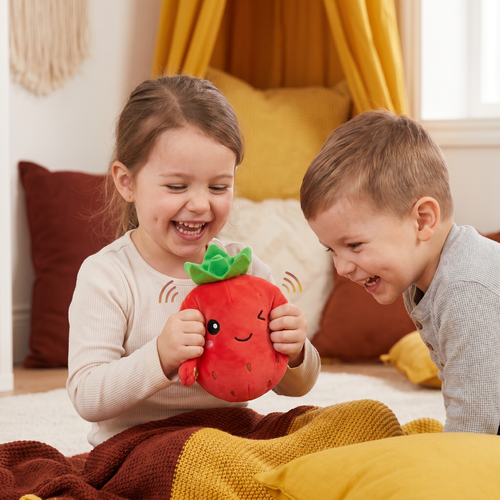 Interactive Fruit Plush Toy for Kids – Sensory Rhythm & Music Toy
