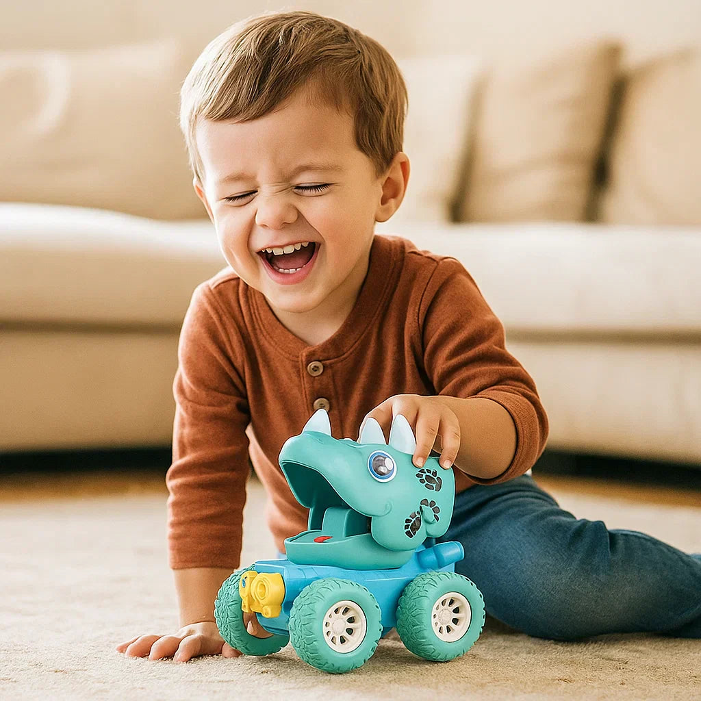 PUSH & DRIVE DINO MONSTERTRUCKS