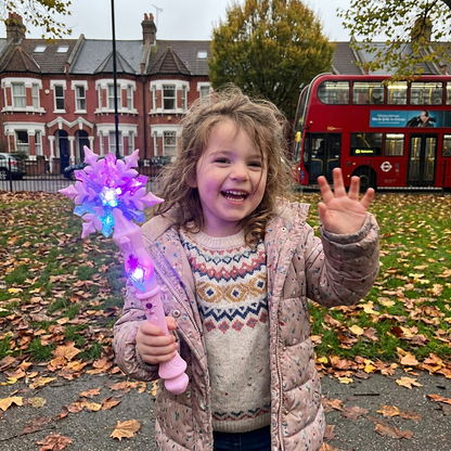 Light Up Snowflake Princess Wand Toy for Kids