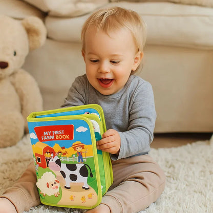 Educational Farm Story Book for Toddlers ⎜ Soft Felt Activity Book for Animal Learning and Fine Motor Skills